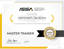 ISSA Master Trainer Certificate 